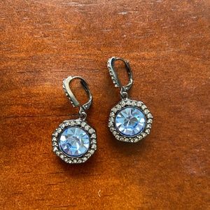 Givenchy Gunmetal-Tone Pavé Earrings